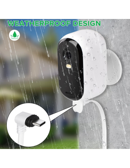 Cable de Alimentación 7.5m ALERTCAM para Cámara Arlo Essential 2K