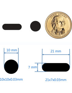 Cubiertas de Webcam APeiSi - Protección de Privacidad 20 Pzas 2
