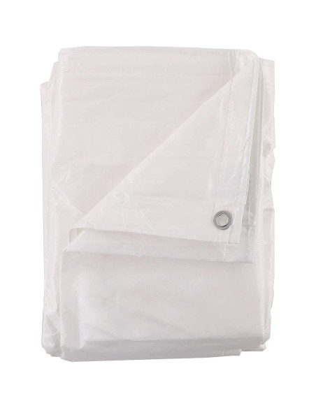 Lona Ignífuga Kotap 15x20 Pies Blanca FR-1520 para Construcción