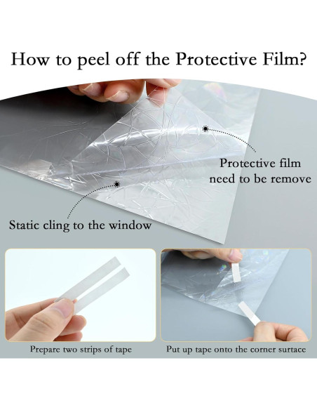 Película de Privacidad Estática Myscheri 3D 60x300 cm UV