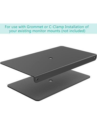 Placa de Refuerzo WALI CGRP-B para Montaje de Monitor Negro