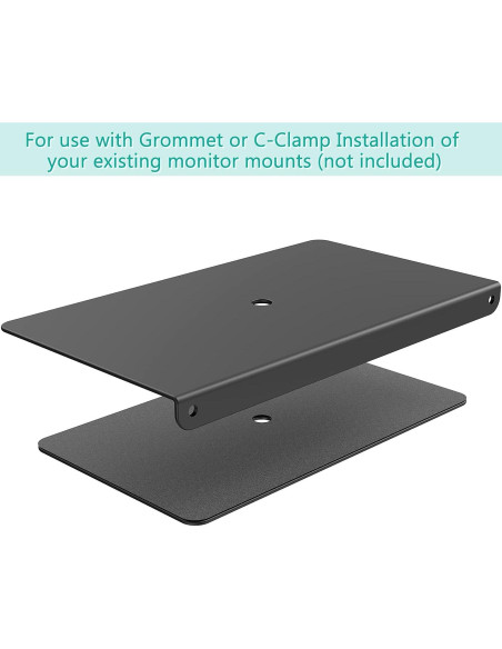 Placa de Refuerzo WALI CGRP-B para Montaje de Monitor Negro