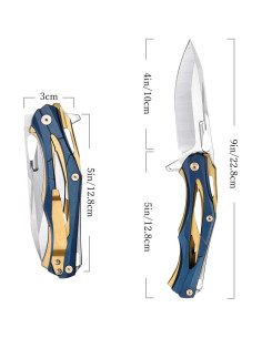 Cuchillo Plegable Eafengrow EF204 Acero D2 22.8cm EDC Camping 2