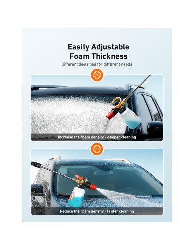 Cannon de Espuma AstroAI 1L con 5 Boquillas Ajustables