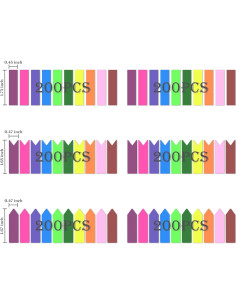 Pestañas Adhesivas Transparentes Temiary 1200 Piezas 4.6x1 cm 2