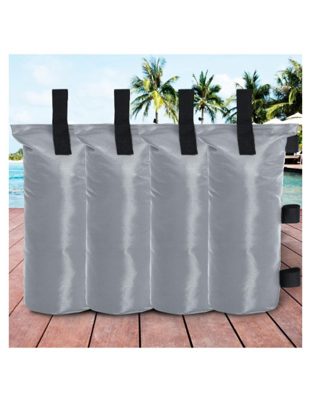 Bolsa de Arena COOSHADE 4 Piezas 50.8 kg Gris para Carpa