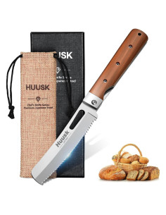 Cuchillo de Pan Plegable Huusk de Acero Inoxidable 440C