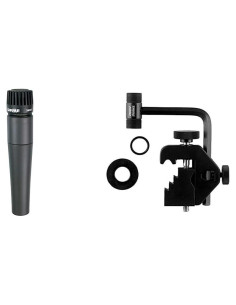 Micrófono Dinámico Cardioide Shure SM57 con Montaje Batería