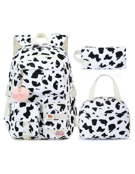 Set de Mochilas Hidds para Niñas 3 PCS con Caja de Almuerzo