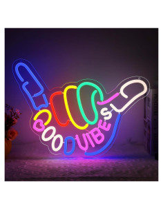 Letrero Neón Buenas Vibras Niubility 43x33cm USB Regulable