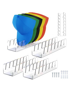Soporte para Gorras de Béisbol YNPJQWP 4 Paquetes Acrílico