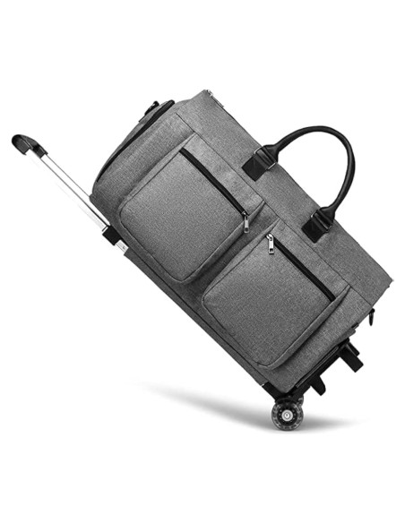 Bolsa de Duffle Rodante Seyfocnia 55.88x27.94x30.48cm Gris