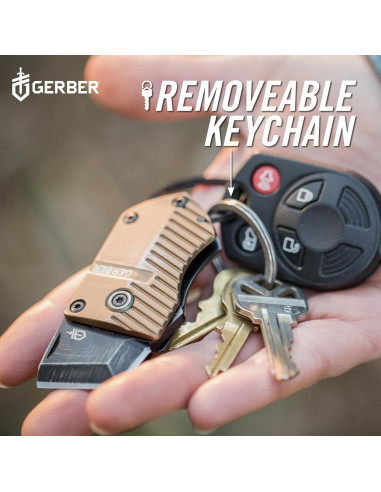 Cuchillo de bolsillo Gerber Gear Key Note, 2.5 cm, negro