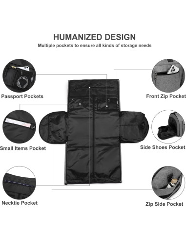 Bolsa de Duffle Rodante Seyfocnia 55.88x27.94x30.48cm Gris