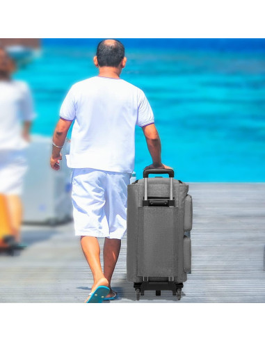 Bolsa de Duffle Rodante Seyfocnia 55.88x27.94x30.48cm Gris