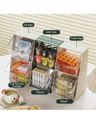 Soporte Organizador K Cup BILLION GOLD Verde 2 Cajones