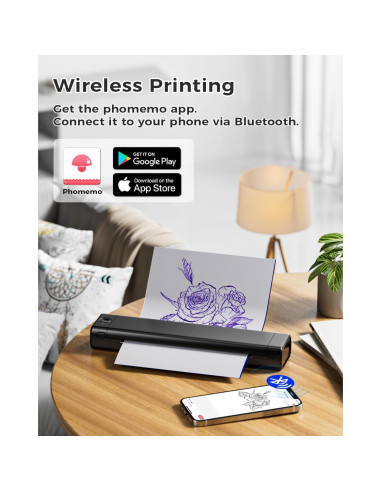 Impresora de Plantillas de Tatuaje COLORWING M08F Inalámbrica