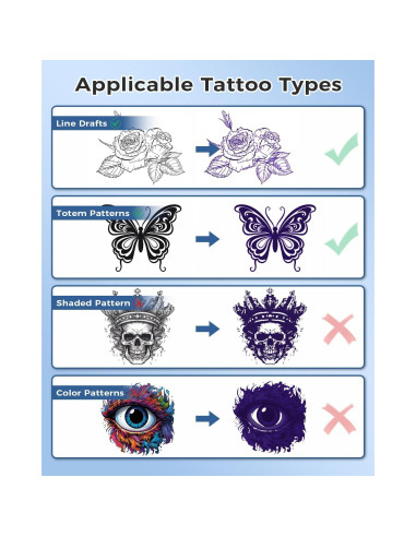 Impresora de Plantillas de Tatuaje COLORWING M08F Inalámbrica