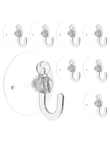 Ganchos de Ventosa Transparentes Piutouyar 20Pcs 30mm