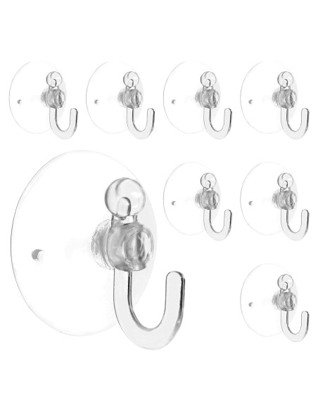 Ganchos de Ventosa Transparentes Piutouyar 20Pcs 30mm