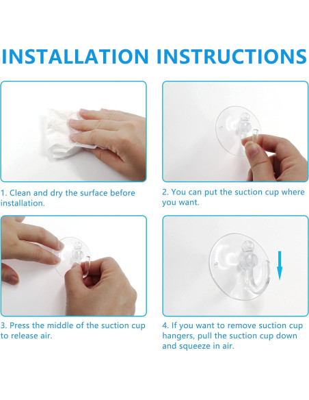 Ganchos de Ventosa Transparentes Piutouyar 20Pcs 30mm