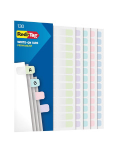 Pestañas Adhesivas Esquinas Redi-Tag 130 Unidades Pastel