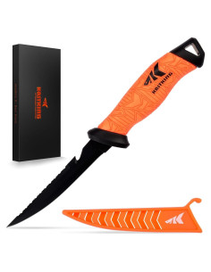 Cuchillo de Filete KastKing 5" Acero Inoxidable G4116 Antideslizante