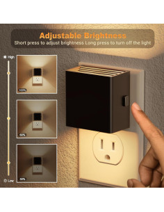 Luz Nocturna JandCase con Sensor Automático - Paquete de 2 2