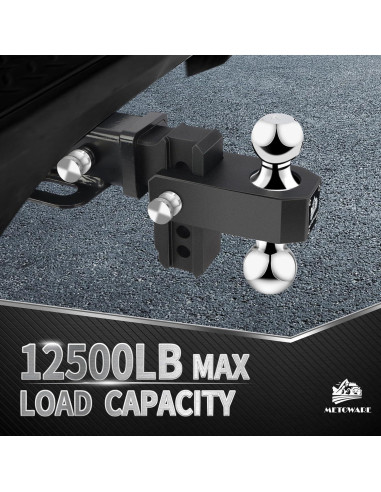 Enganche de Remolque Ajustable METOWARE Aluminio 5,670 kg