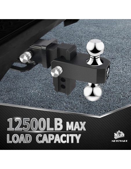 Enganche de Remolque Ajustable METOWARE Aluminio 5,670 kg