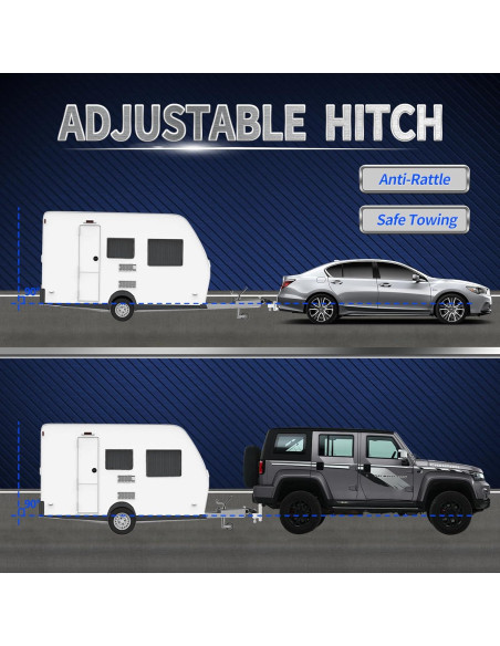 Enganche de Remolque Ajustable METOWARE Aluminio 5,670 kg