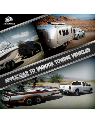 Enganche de Remolque Ajustable METOWARE Aluminio 5,670 kg