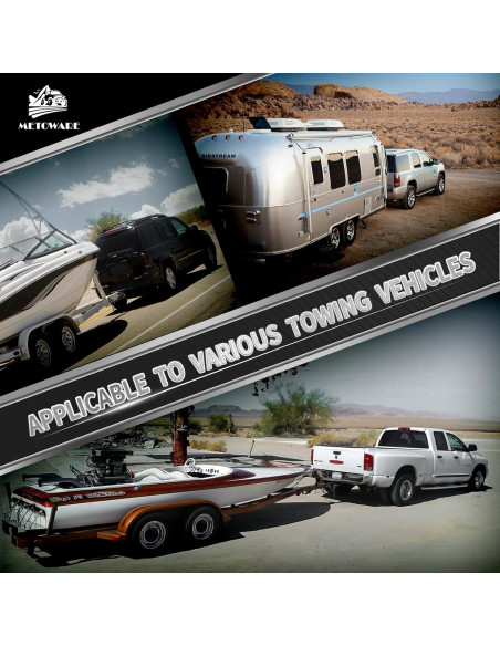 Enganche de Remolque Ajustable METOWARE Aluminio 5,670 kg