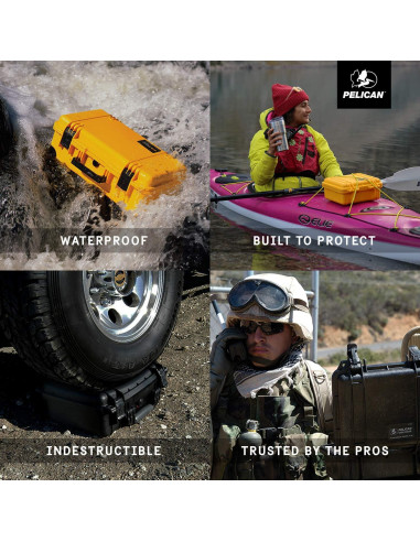 Estuche Protector Pelican 1170 Negro Impermeable IP67