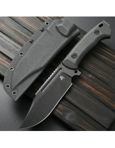 Cuchillo Fijo Sitivien ST20 31.5cm Acero Inoxidable N690 Negro 2