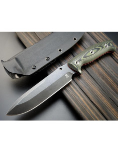 Cuchillo de hoja fija Sitivien ST11 DC53 17.4 cm con mango G10 2