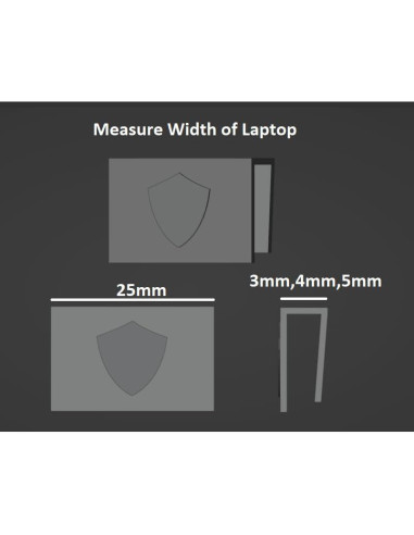 Cubierta de cámara de privacidad 3mm 3DCentral - Negro