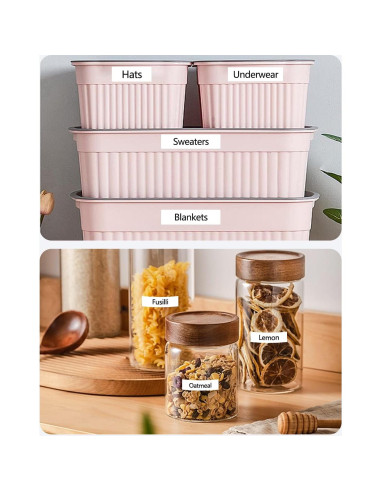 Paquete de 4 Cintas Laminadas Msudoku TZe-221 9mm Negro sobre Blanco