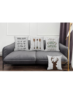 Fundas de Almohada Decorativas GICHUGI 45x45 cm Set de 4 2