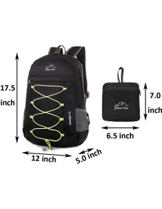 Mochila de Senderismo Compacta CLEVER BEES 25L Resistente al Agua 2
