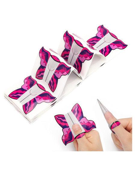Formas de Extensión de Uñas de Gel AHIER Mariposa 100PCS