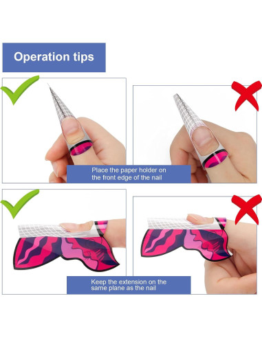 Formas de Extensión de Uñas de Gel AHIER Mariposa 100PCS