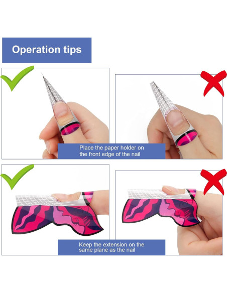 Formas de Extensión de Uñas de Gel AHIER Mariposa 100PCS