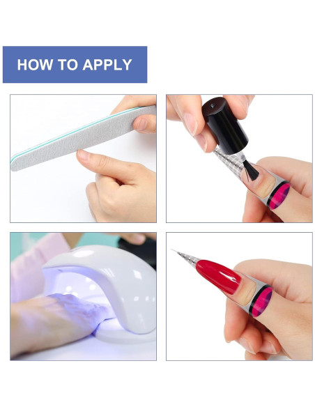 Formas de Extensión de Uñas de Gel AHIER Mariposa 100PCS