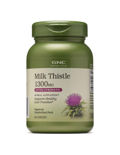 Suplemento Cardo Mariano GNC Herbal Plus 1300mg 60 Porciones