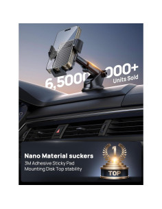 Soporte de Teléfono Ajustable GUANDA para Coche Negro 2