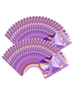 200 Bolsas Holográficas Reutilizables SixWeKit 6.1x10.2cm