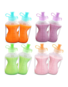 Bolsas de Comida Reutilizables Jelly Ruru 148ml 8 Unidades