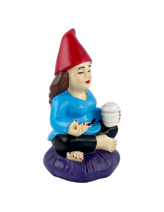 Gnomo Zen Mini Dama 9.53cm - Gnomos Jardín Divertidos