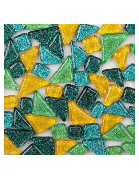 200g Azulejos de Mosaico Brillante Esweny para Manualidades